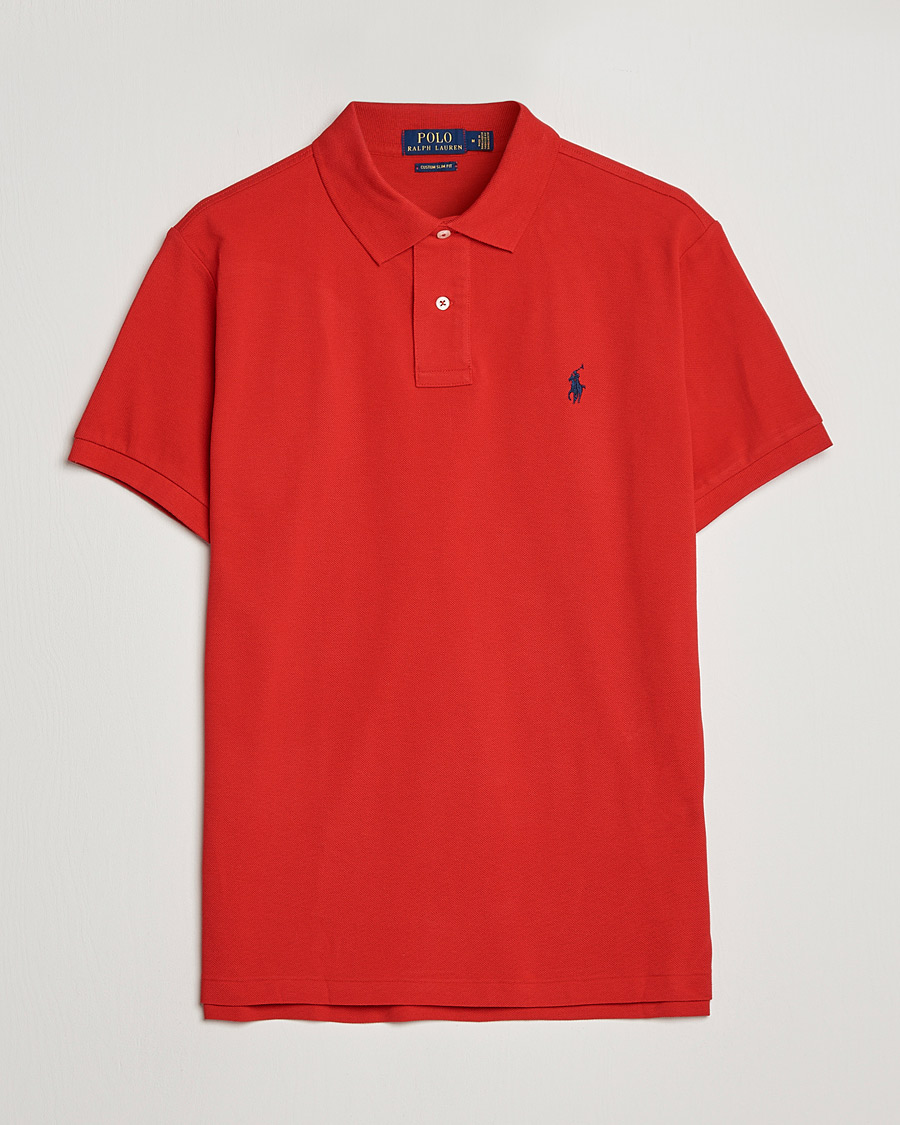 Herren | Poloshirts | Polo Ralph Lauren | Custom Slim Fit Polo Red