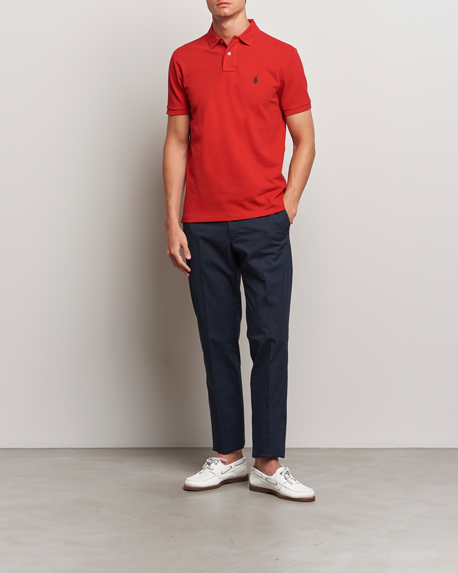 Herren | Poloshirts | Polo Ralph Lauren | Custom Slim Fit Polo Red