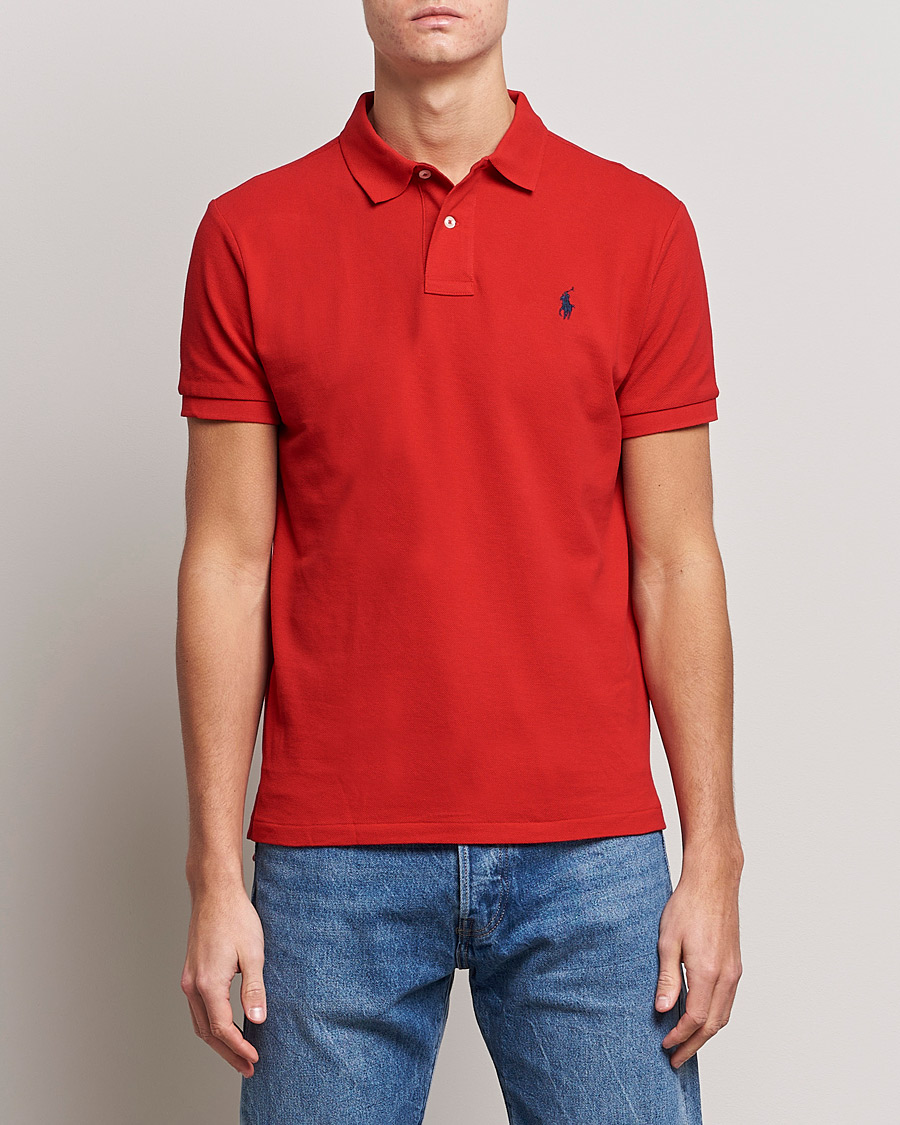 Herren | Poloshirt | Polo Ralph Lauren | Custom Slim Fit Polo Red