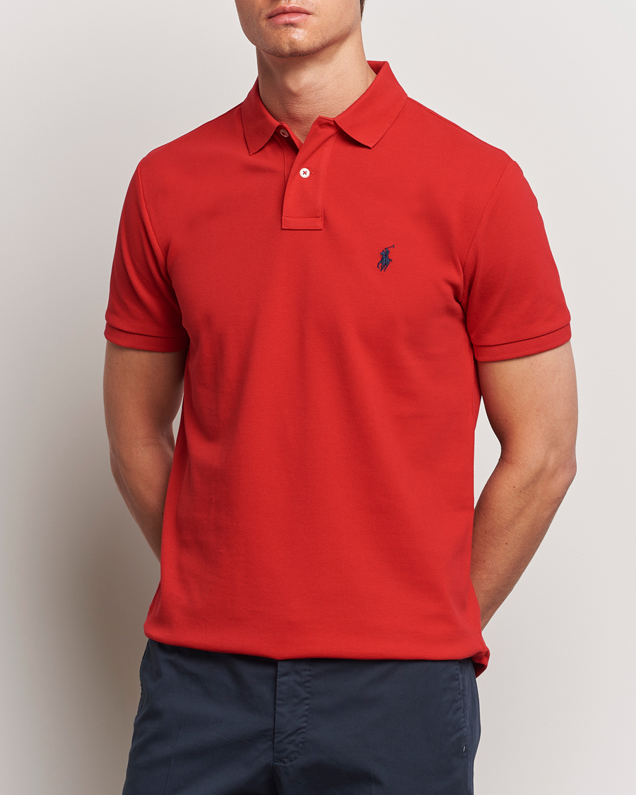 Herren | Poloshirt | Polo Ralph Lauren | Custom Slim Fit Polo Red