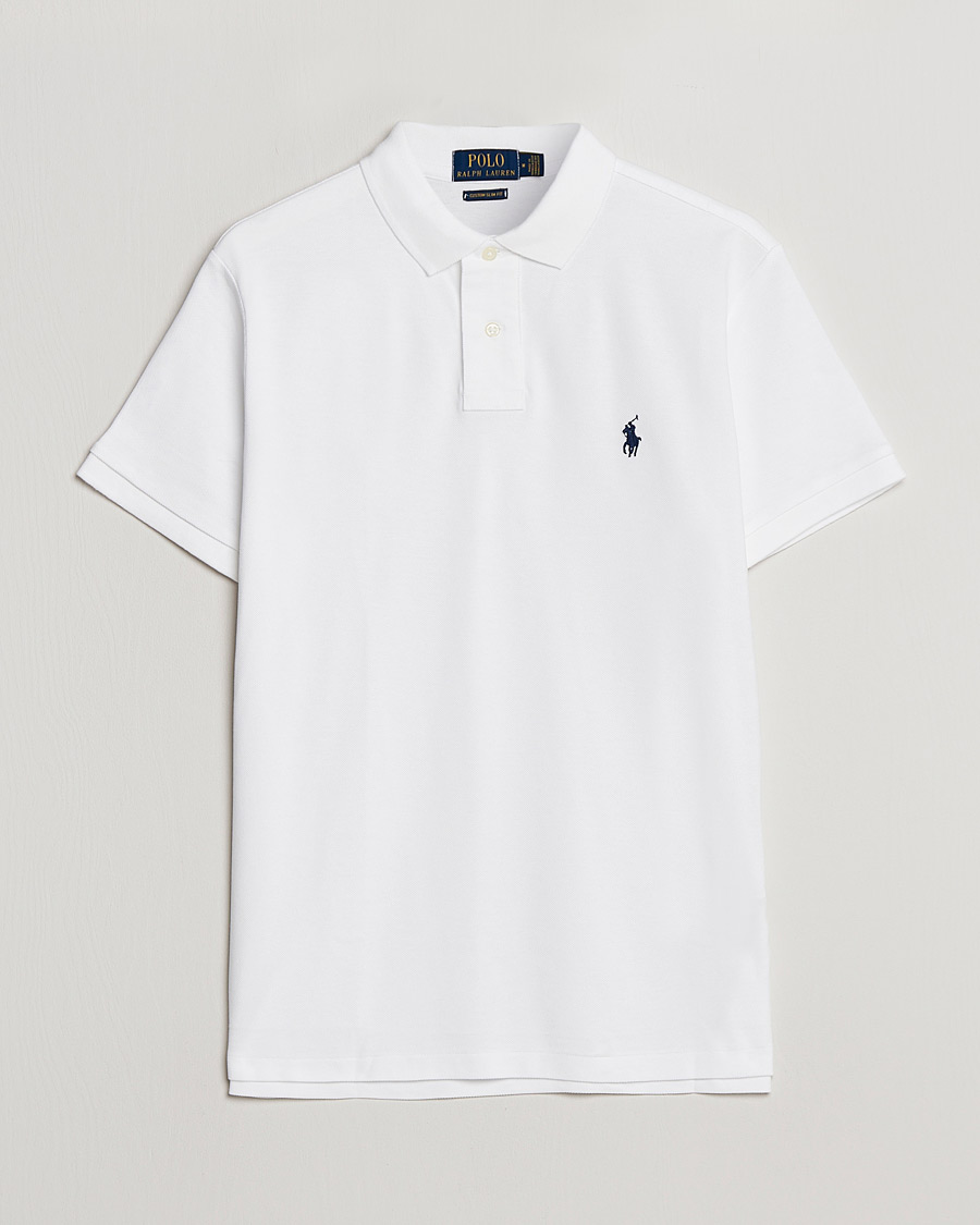 Herren | Poloshirt | Polo Ralph Lauren | Custom Slim Fit Polo White