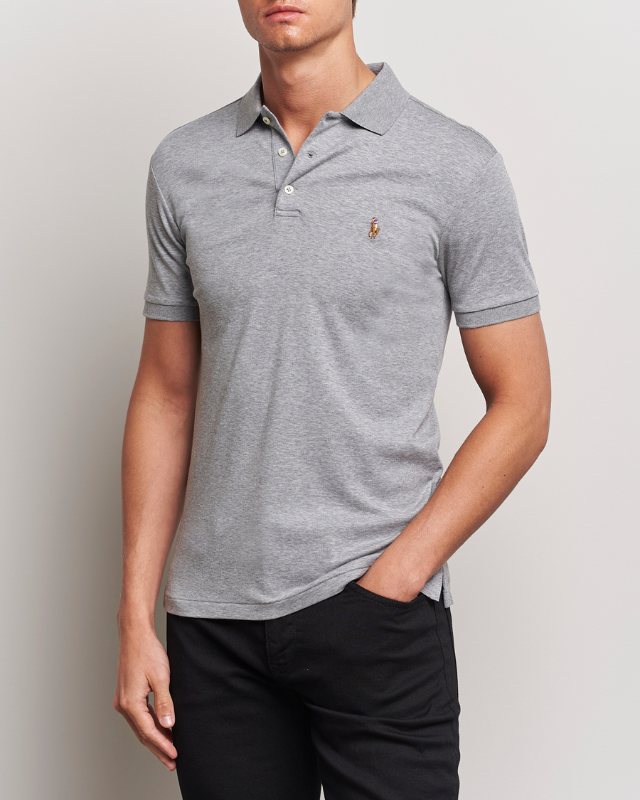 Herren | | Polo Ralph Lauren | Slim Fit Pima Cotton Polo Polo Steel Heather