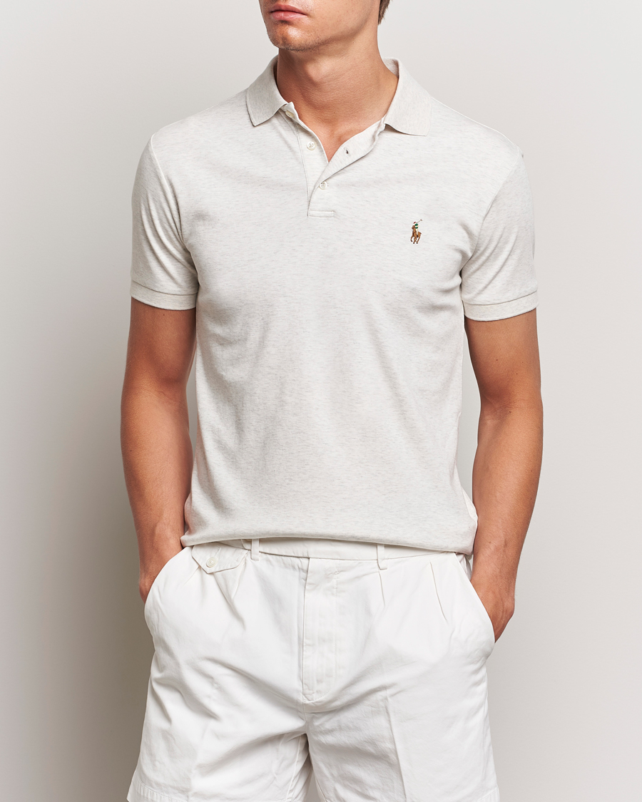 Men |  | Polo Ralph Lauren | Slim Fit Pima Cotton Polo Polo State Heather