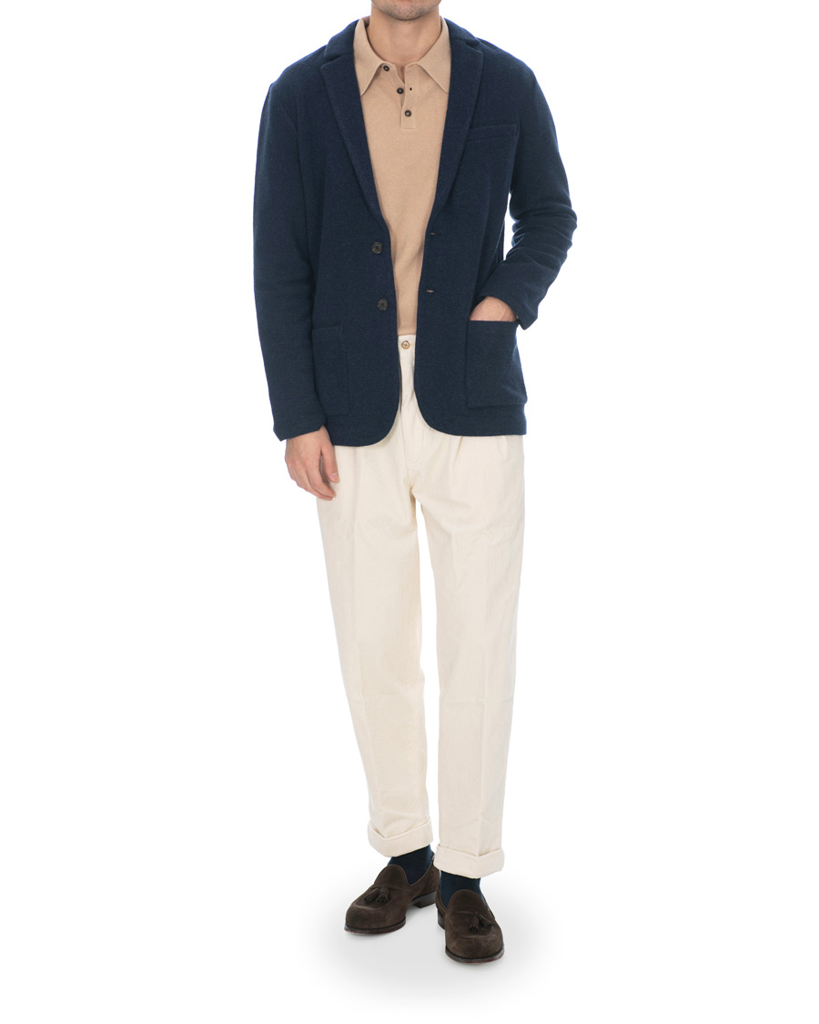 Herren | Hosen | Polo Ralph Lauren | Corduroy Pleated Turn Up Pants Andover Cream