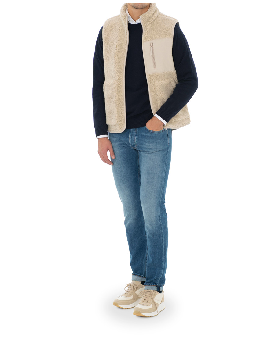 Herren | Jacken | A Day's March | Pile Fleece Vest Sand