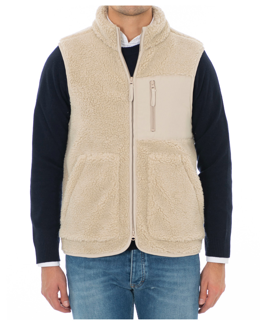 Herren | Jacken | A Day's March | Pile Fleece Vest Sand