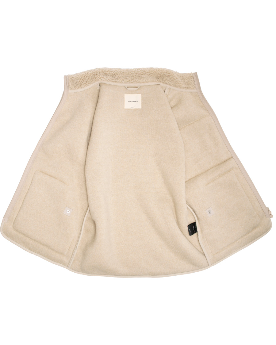 Herren | Jacken | A Day's March | Pile Fleece Vest Sand