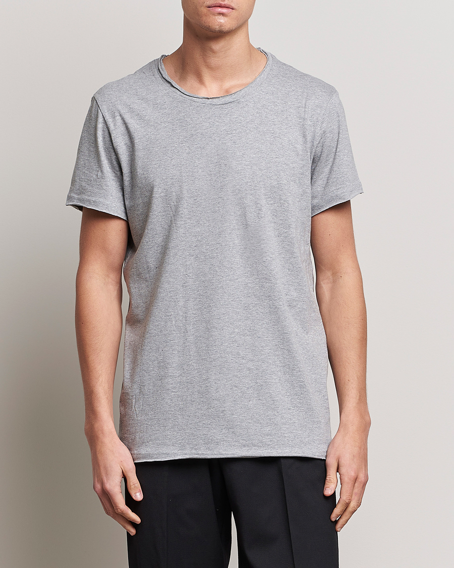 Herren | Kurzarm T-Shirt | Bread & Boxers | Crew Neck Relaxed Grey Melange