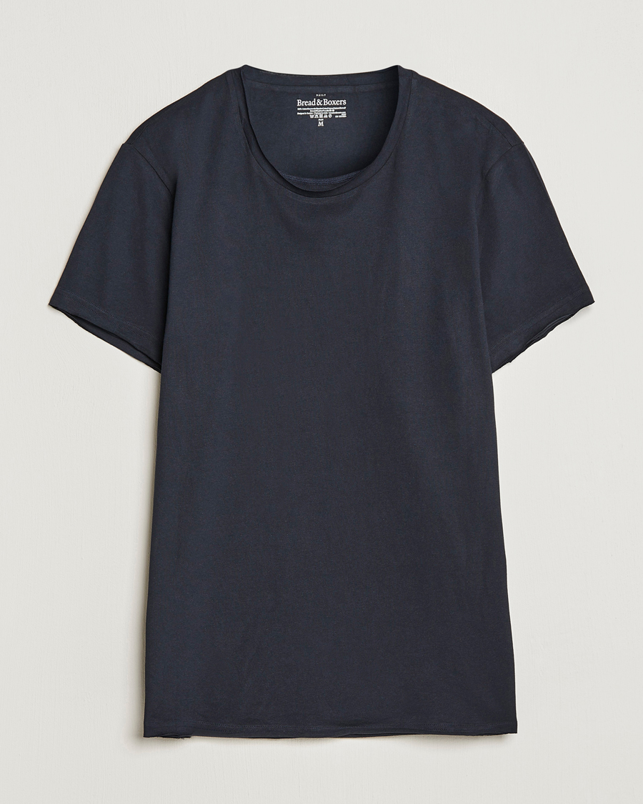 Herren | T-Shirts | Bread & Boxers | Crew Neck Relaxed Dark Navy
