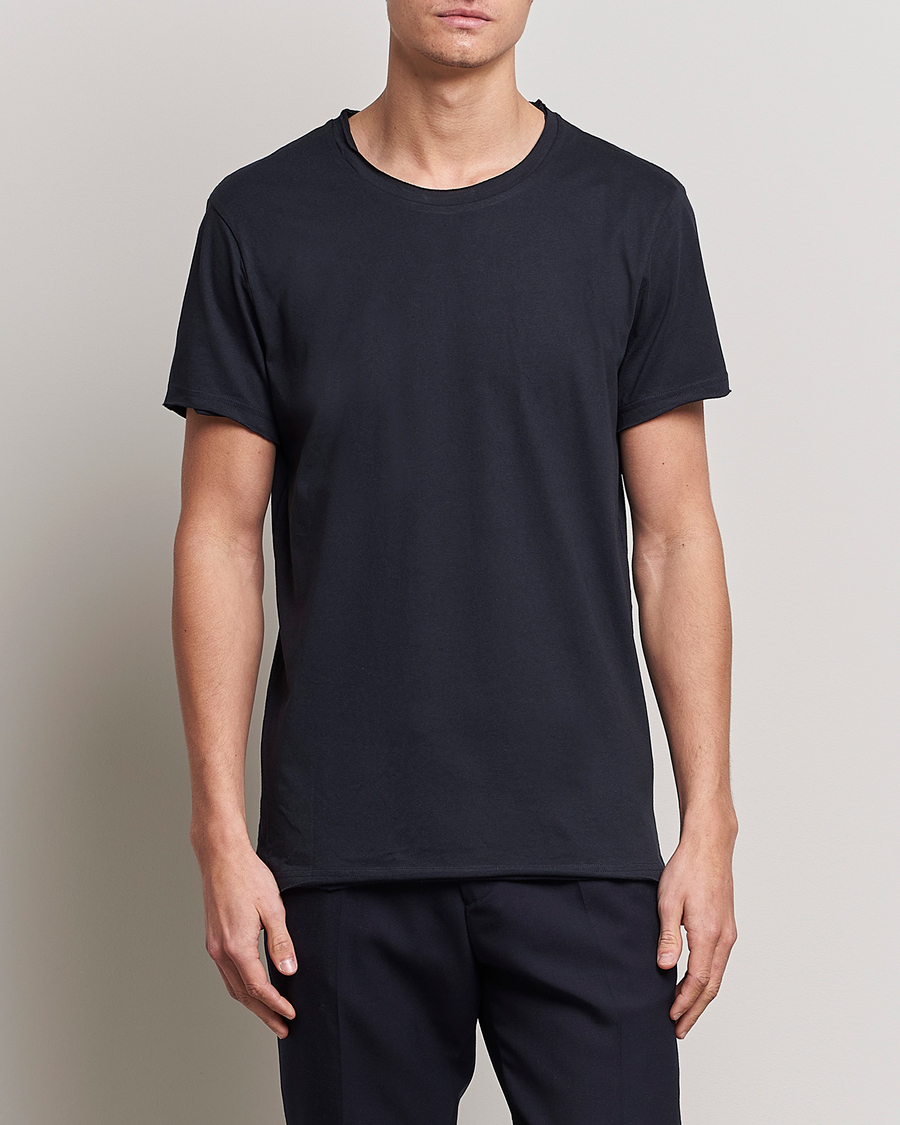 Herren | Kurzarm T-Shirt | Bread & Boxers | Crew Neck Relaxed Dark Navy