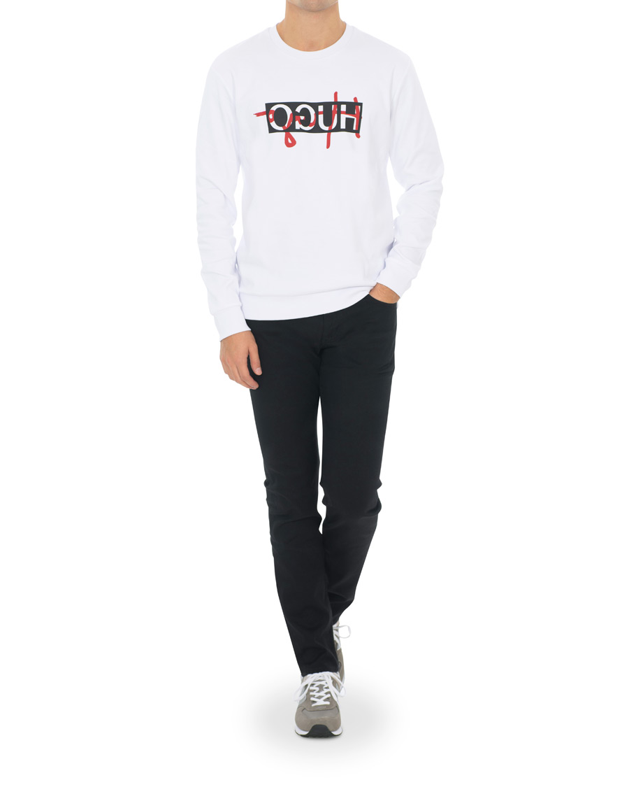 Herren | Pullover | HUGO | Dicago Logo Sweatshirt White
