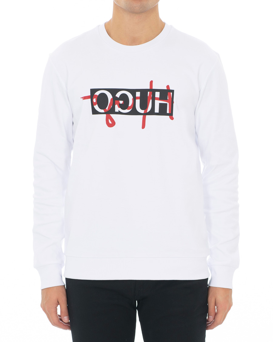Herren | Pullover | HUGO | Dicago Logo Sweatshirt White