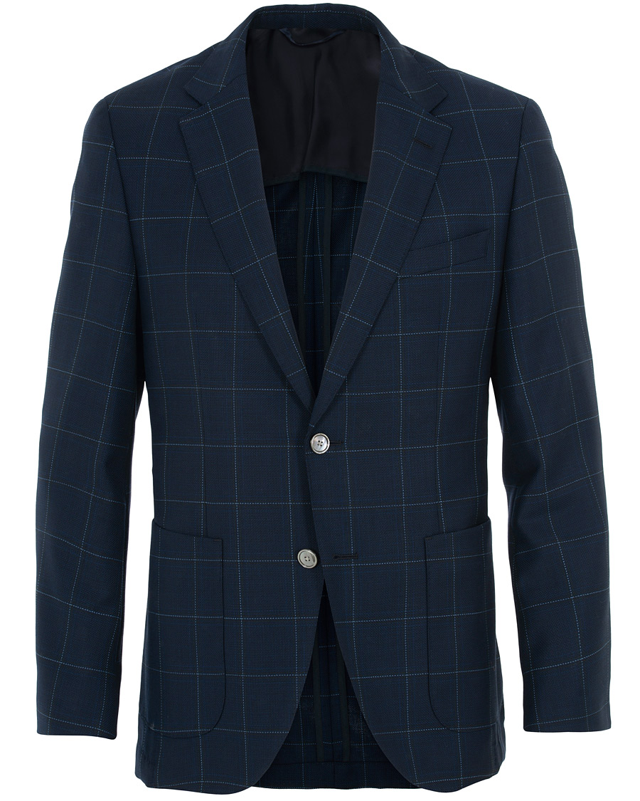 Herren | Sakkos | BOSS BLACK | BOSS Janson Check Blazer Dark Blue