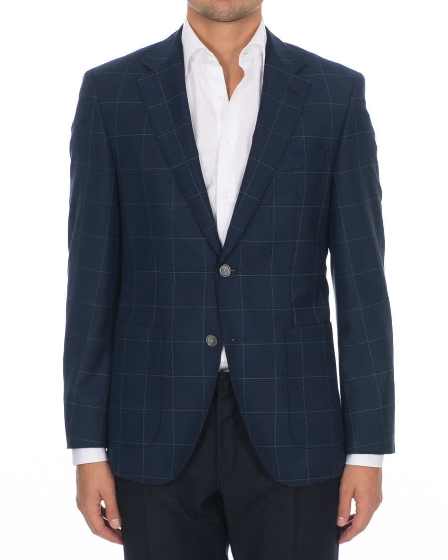 Herren | Sakkos | BOSS BLACK | BOSS Janson Check Blazer Dark Blue