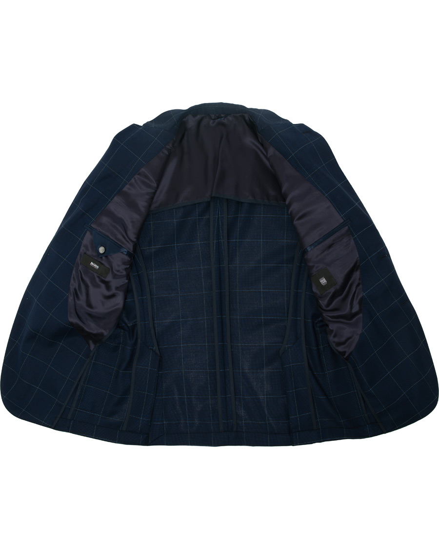 Herren | Sakkos | BOSS BLACK | BOSS Janson Check Blazer Dark Blue
