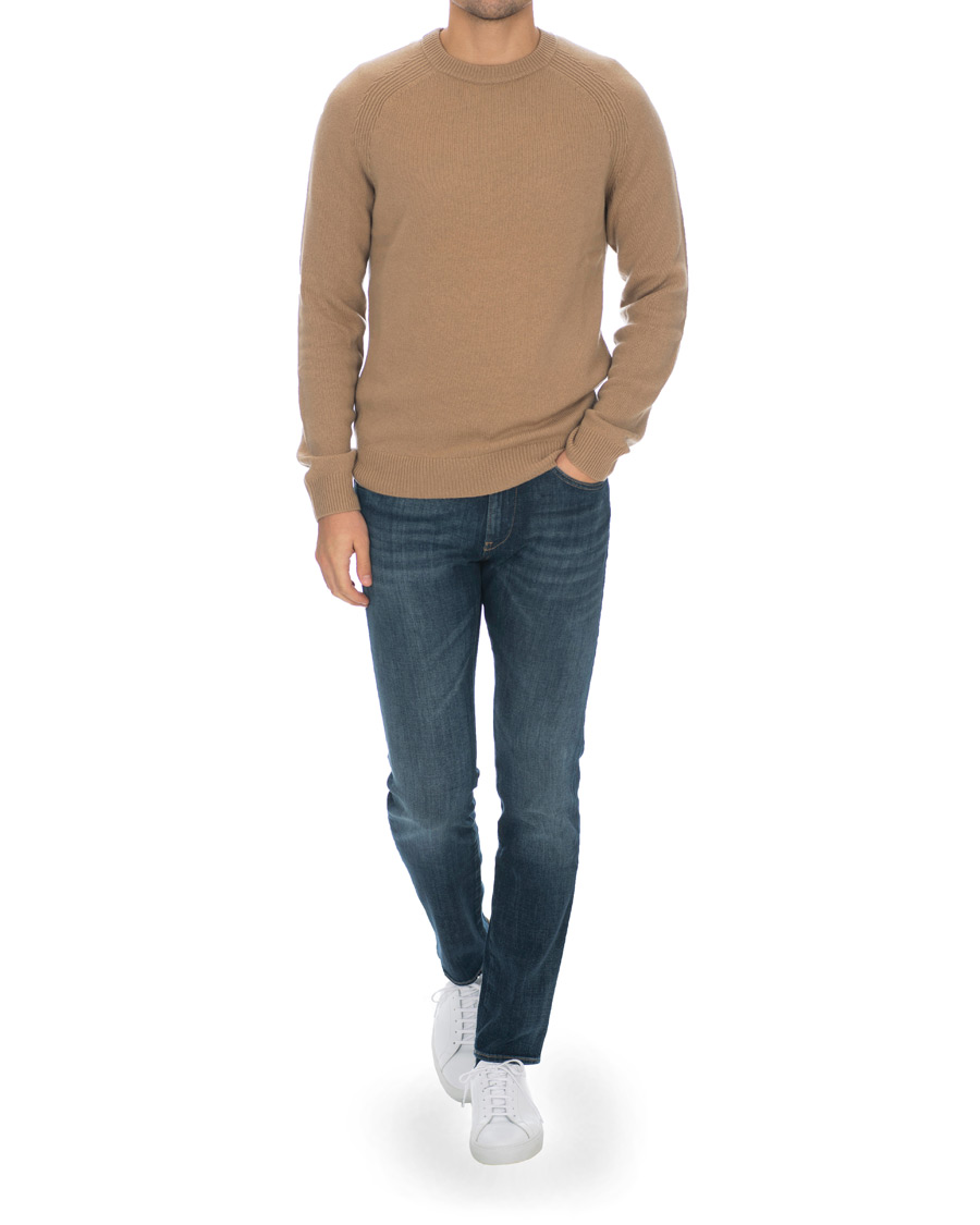 Herren | Pullover | BOSS BLACK | BOSS Banilo Cashmere Crew Neck Beige