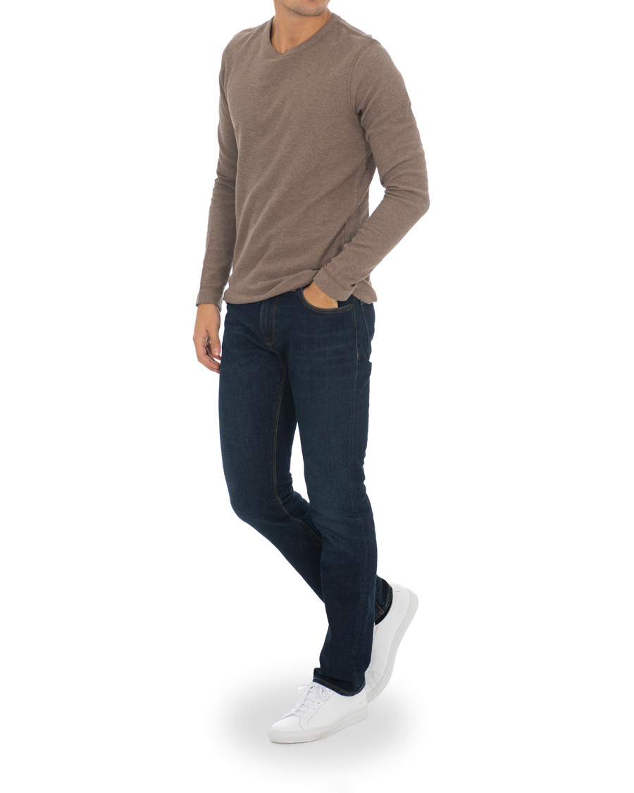 Herren | Pullover | BOSS ORANGE | BOSS Casual Tempest Fine Heather Waffle Pullover Dark Grey