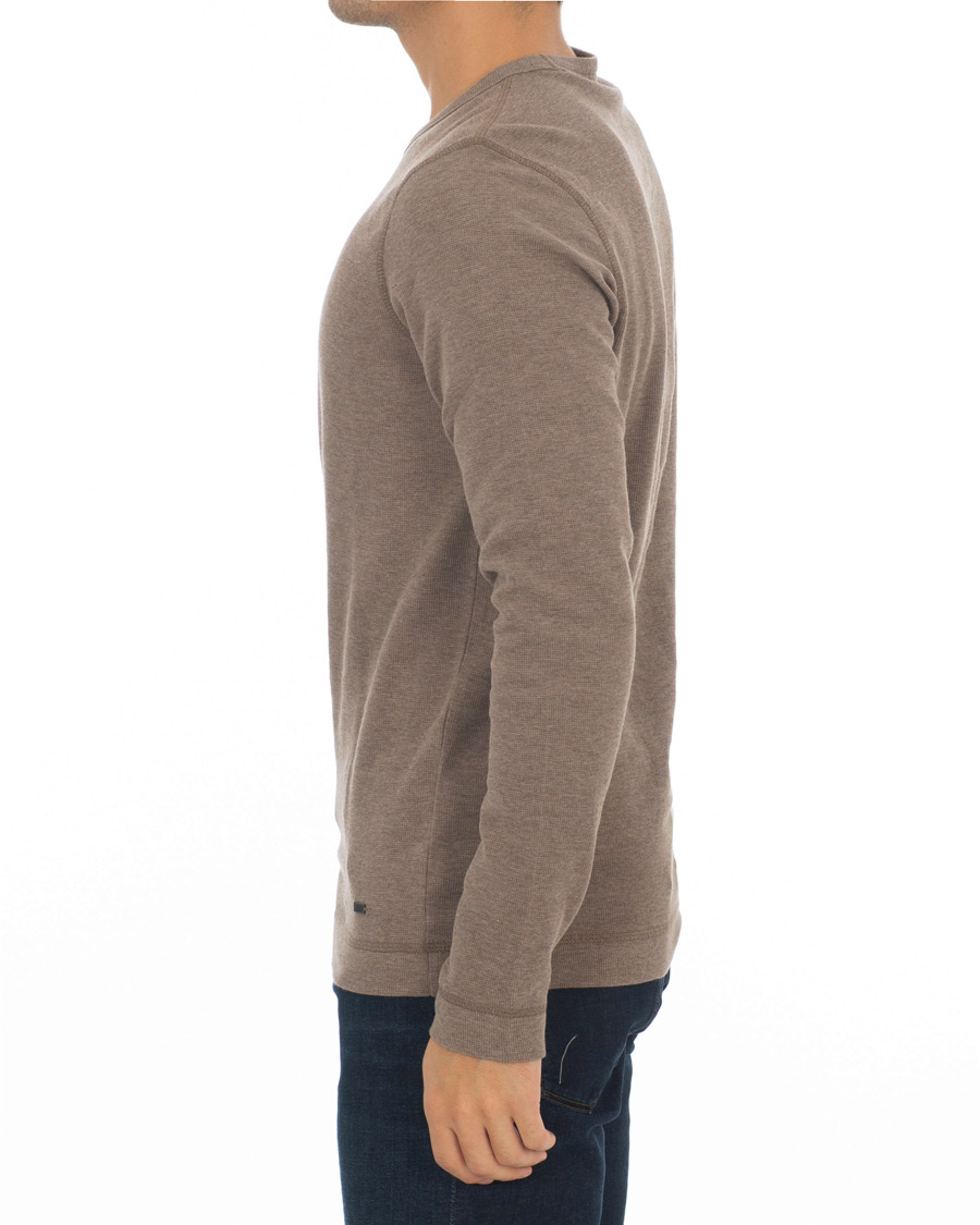 Herren | Pullover | BOSS ORANGE | BOSS Casual Tempest Fine Heather Waffle Pullover Dark Grey