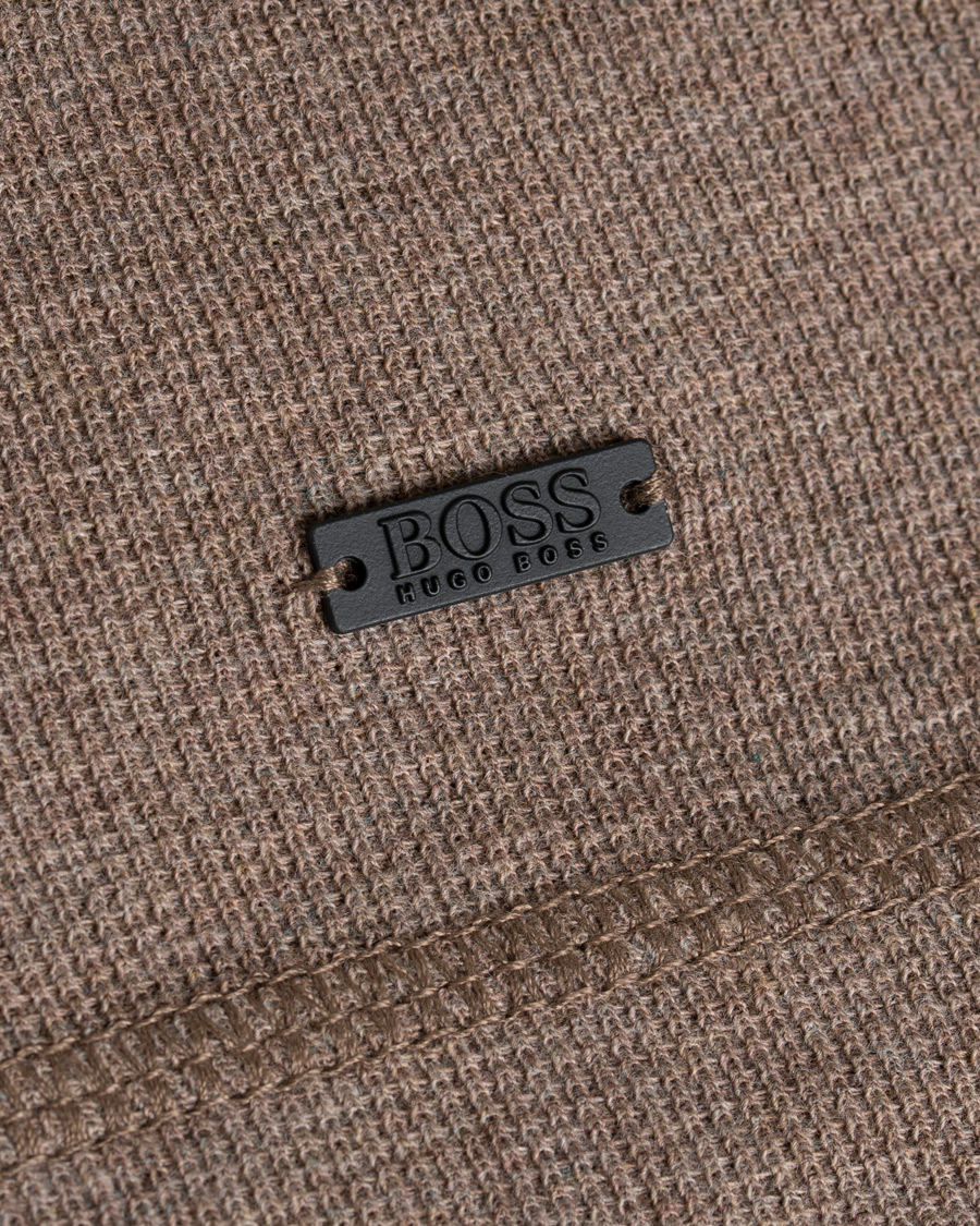 Herren | Pullover | BOSS ORANGE | BOSS Casual Tempest Fine Heather Waffle Pullover Dark Grey