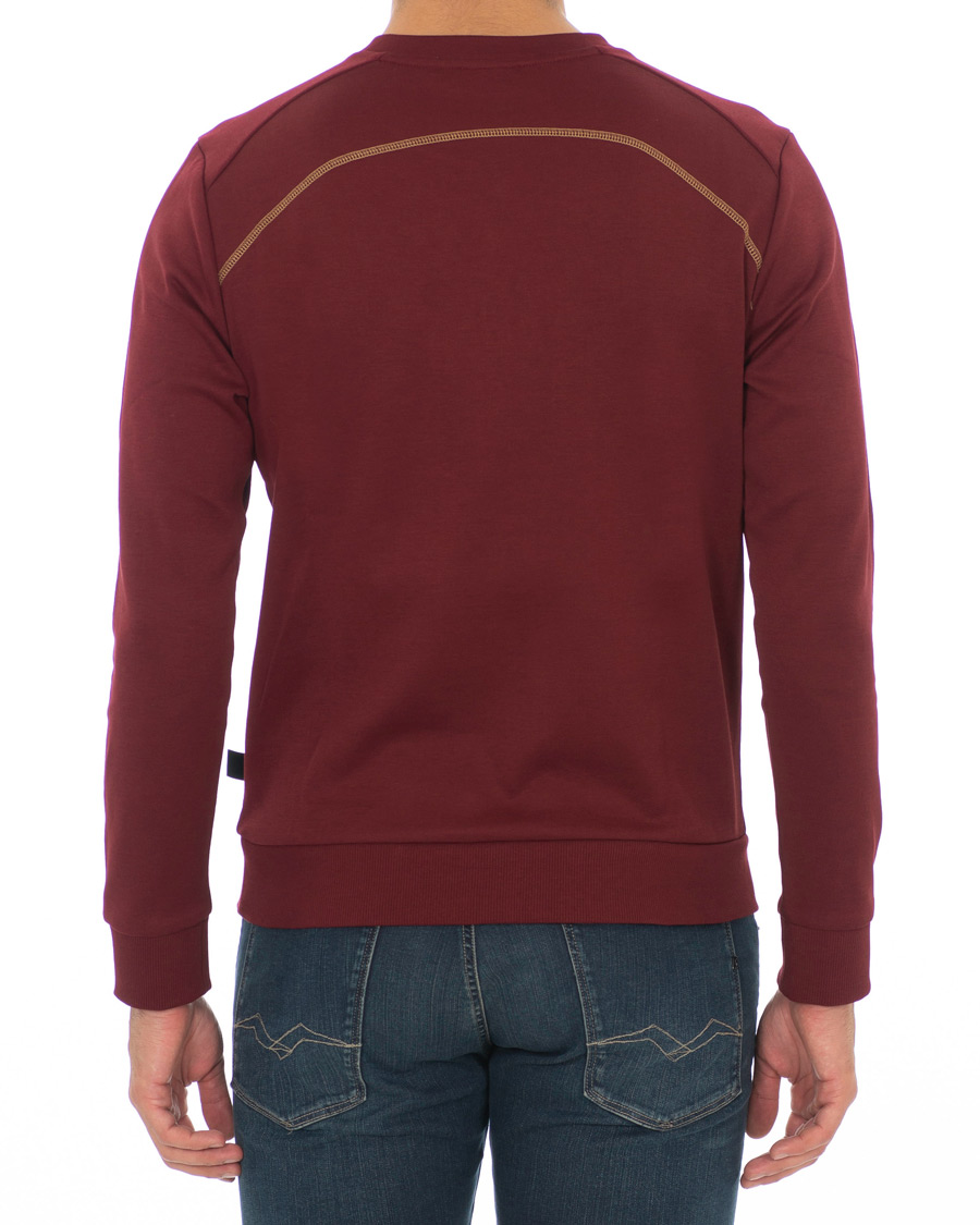 Herren | Pullover | BOSS GREEN | BOSS Athleisure Salbo Crew Neck Sweathirt Dark Pink