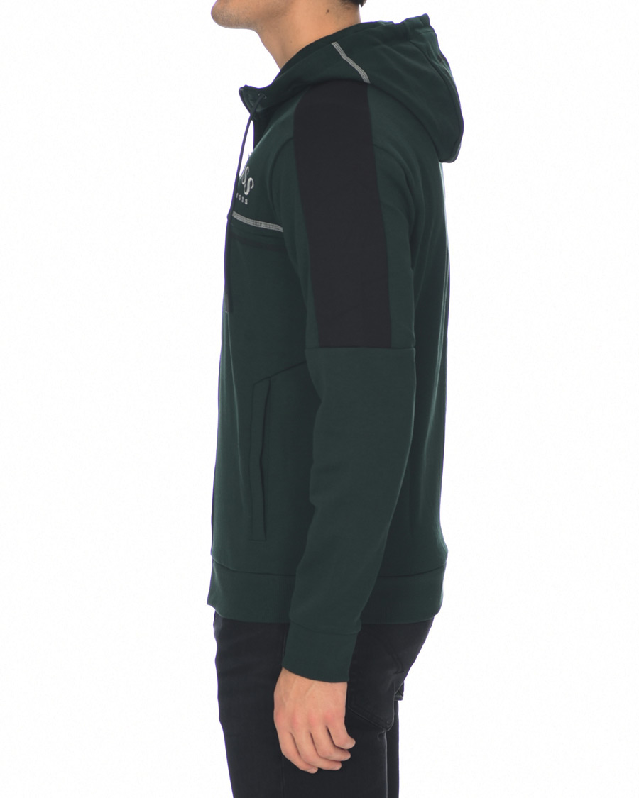 Herren | Pullover | BOSS GREEN | BOSS Athleisure Saggy Full Zip Hoodie Open Green