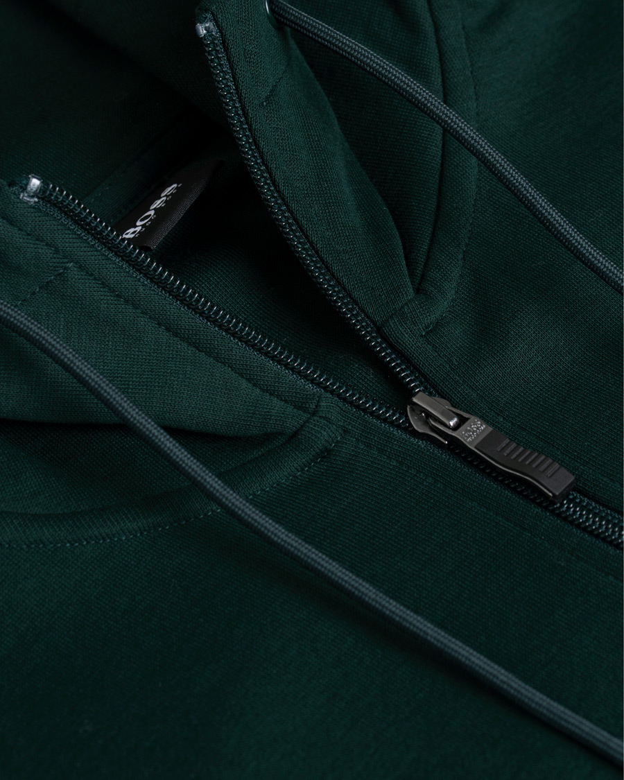 Herren | Pullover | BOSS GREEN | BOSS Athleisure Saggy Full Zip Hoodie Open Green