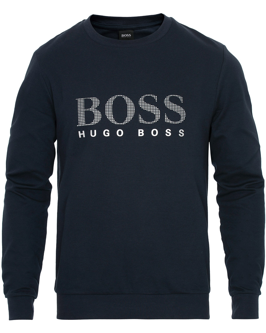 Herren | Pullover | BOSS BLACK | BOSS Tracksuit Sweatshirt Navy/Silver