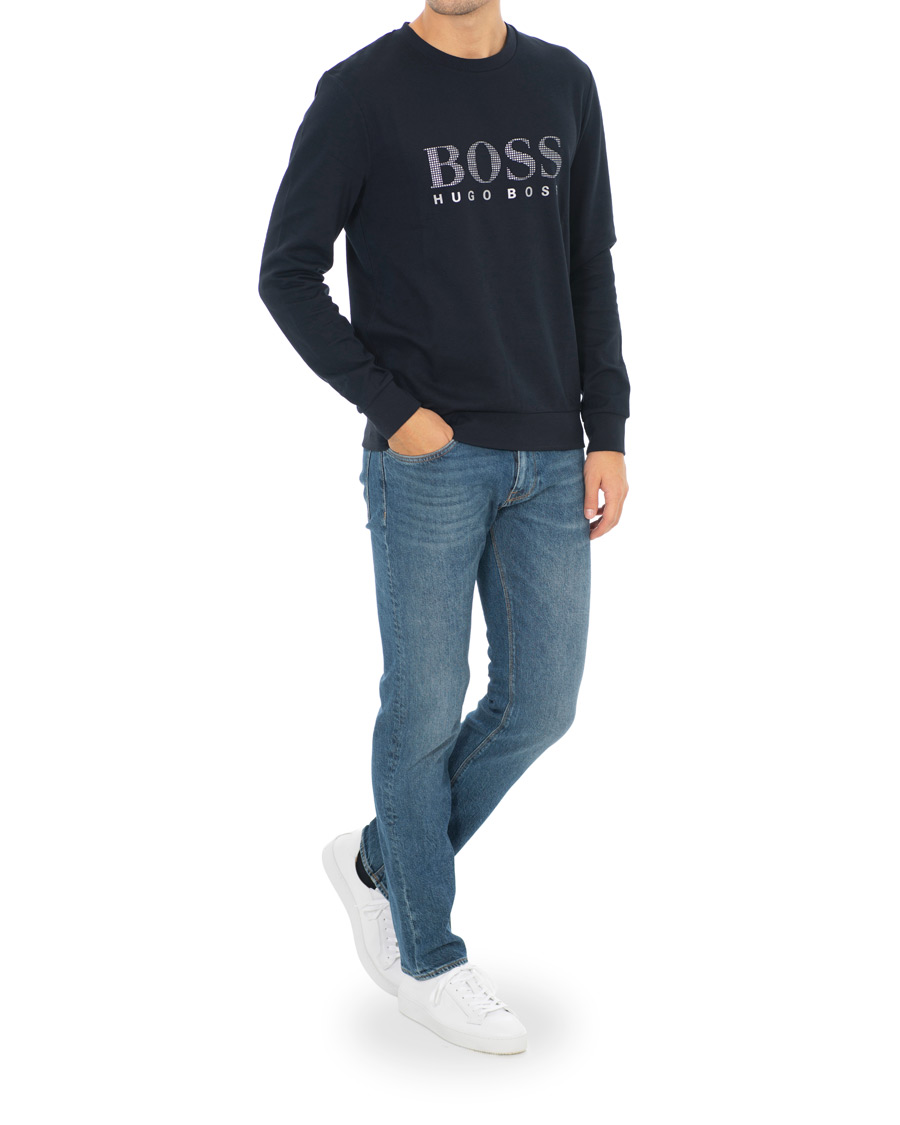 Herren | Pullover | BOSS BLACK | BOSS Tracksuit Sweatshirt Navy/Silver
