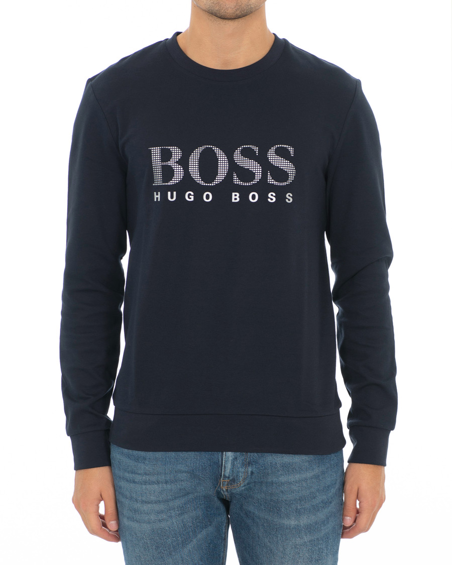 Herren | Pullover | BOSS BLACK | BOSS Tracksuit Sweatshirt Navy/Silver
