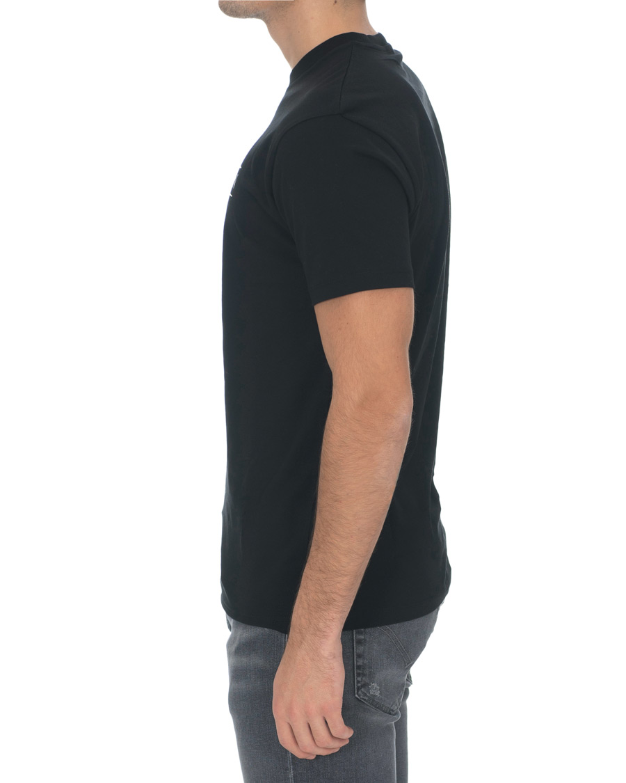Herren | T-Shirts | Tiger of Sweden Jeans | Fleek Printed Crew Neck Tee Black