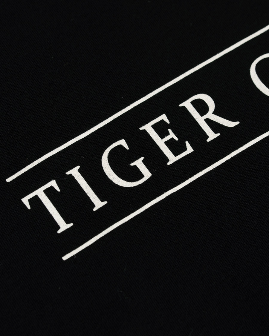 Herren | T-Shirts | Tiger of Sweden Jeans | Fleek Printed Crew Neck Tee Black