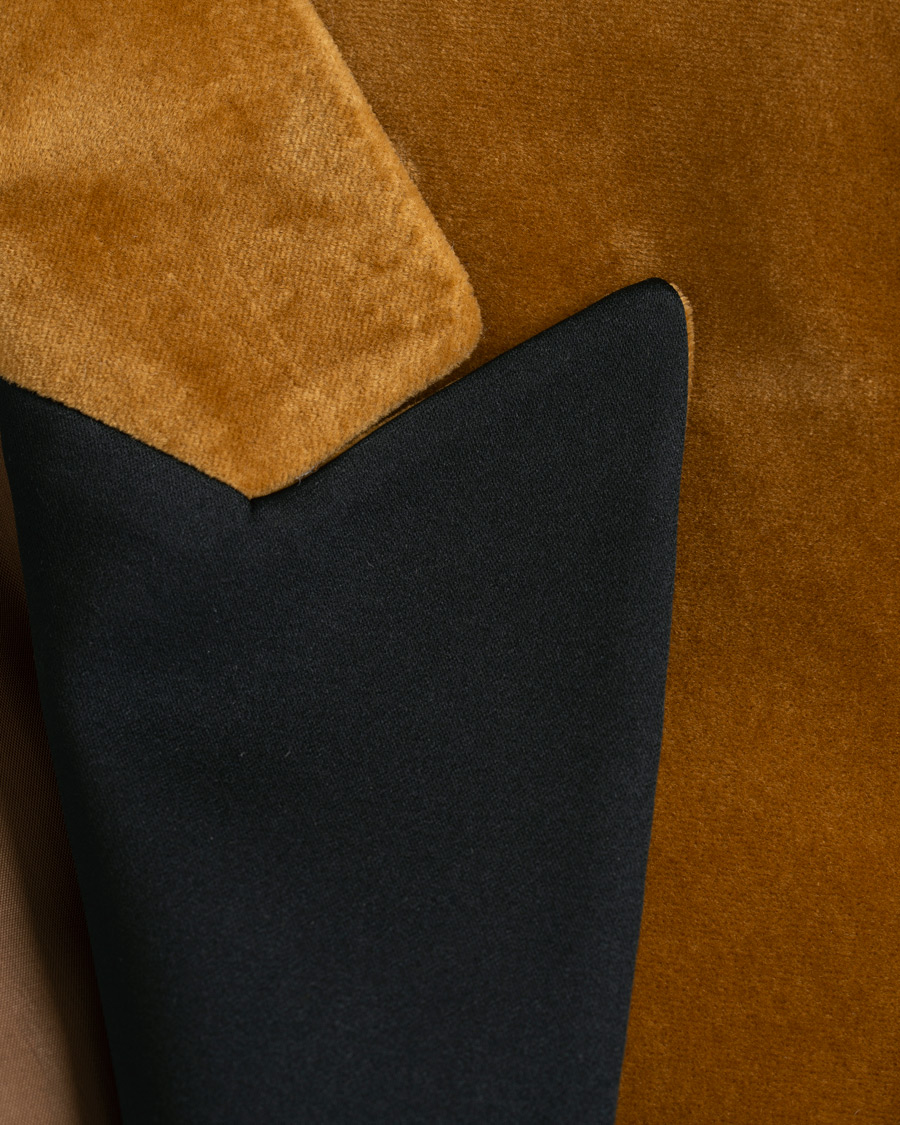 Herren | Sakkos | Tiger of Sweden | 1903 Velvet Tuxedo Blazer Mustard