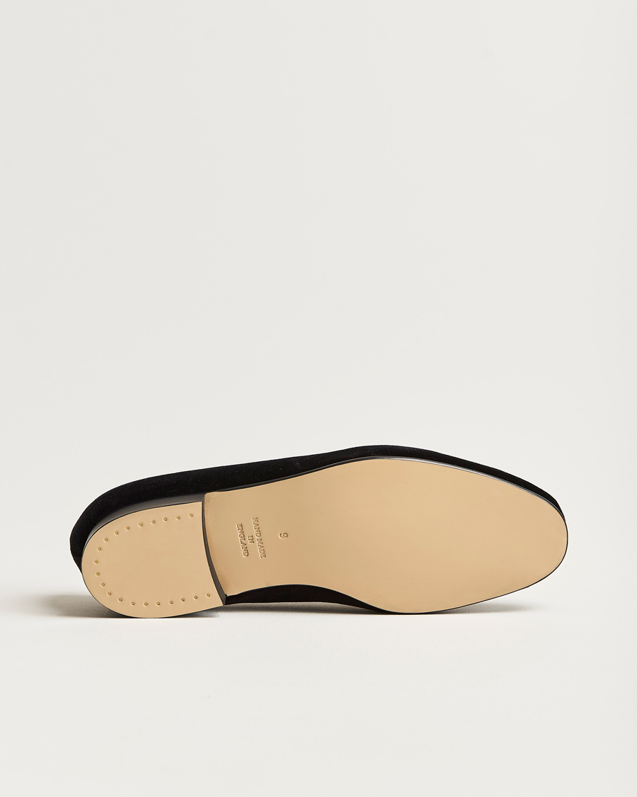 Herren | Loafer | Bowhill & Elliott | Opera Velvet Bow Pumps Black