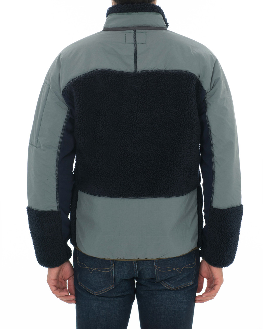Herren | Jacken | J.Crew | 8mm Pile Sherpa Full Zip Jacket Darkest Indigo