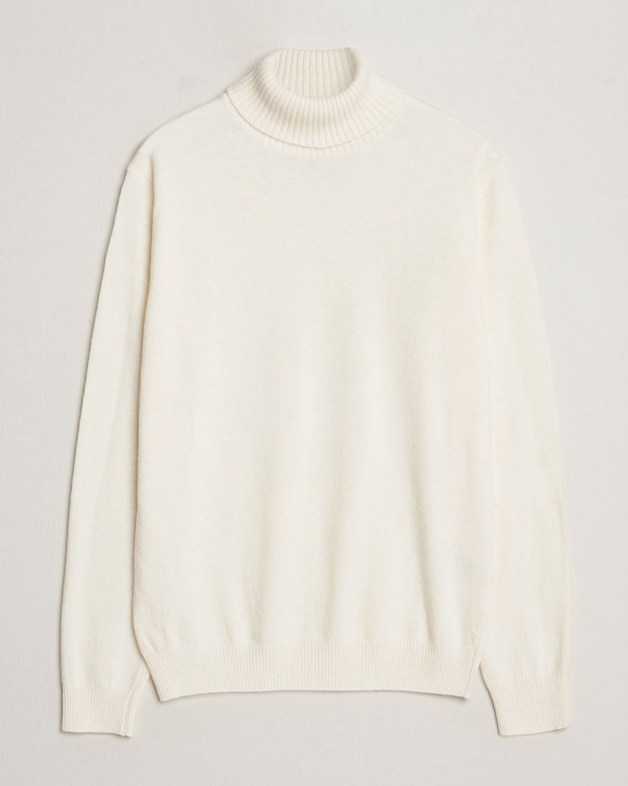 Herren | Pullover | Oscar Jacobson | Salim Wool/Cashmere Rollneck Creme