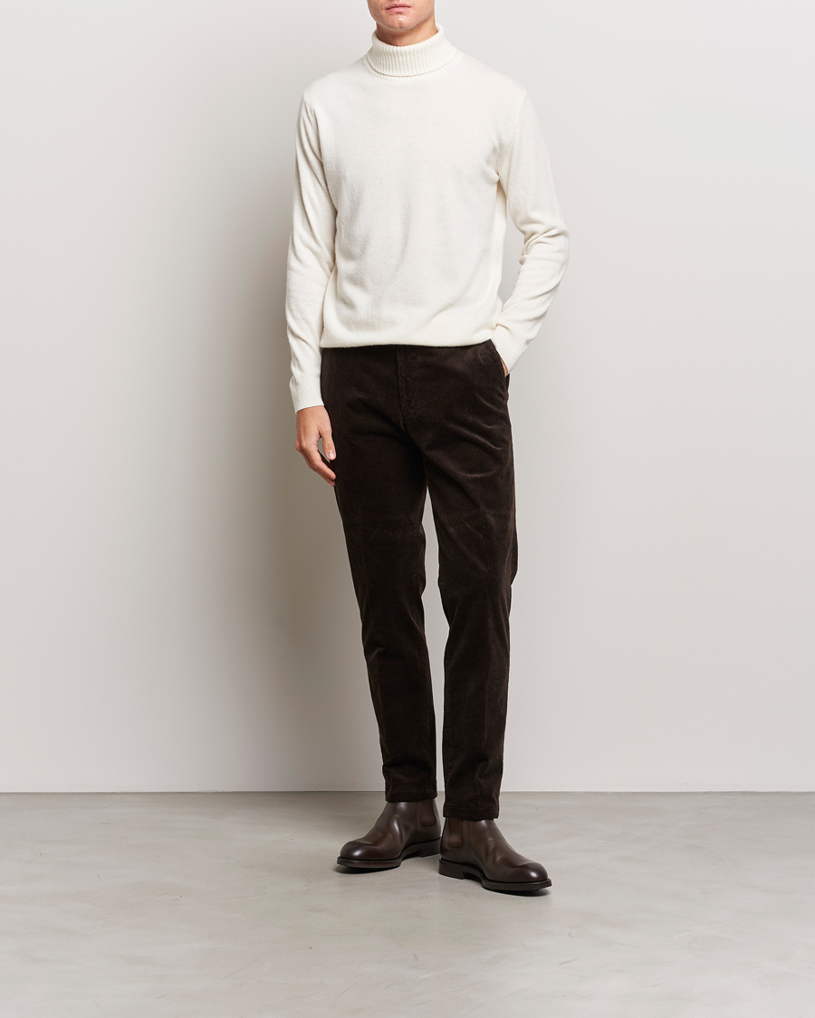 Herren | Pullover | Oscar Jacobson | Salim Wool/Cashmere Rollneck Creme