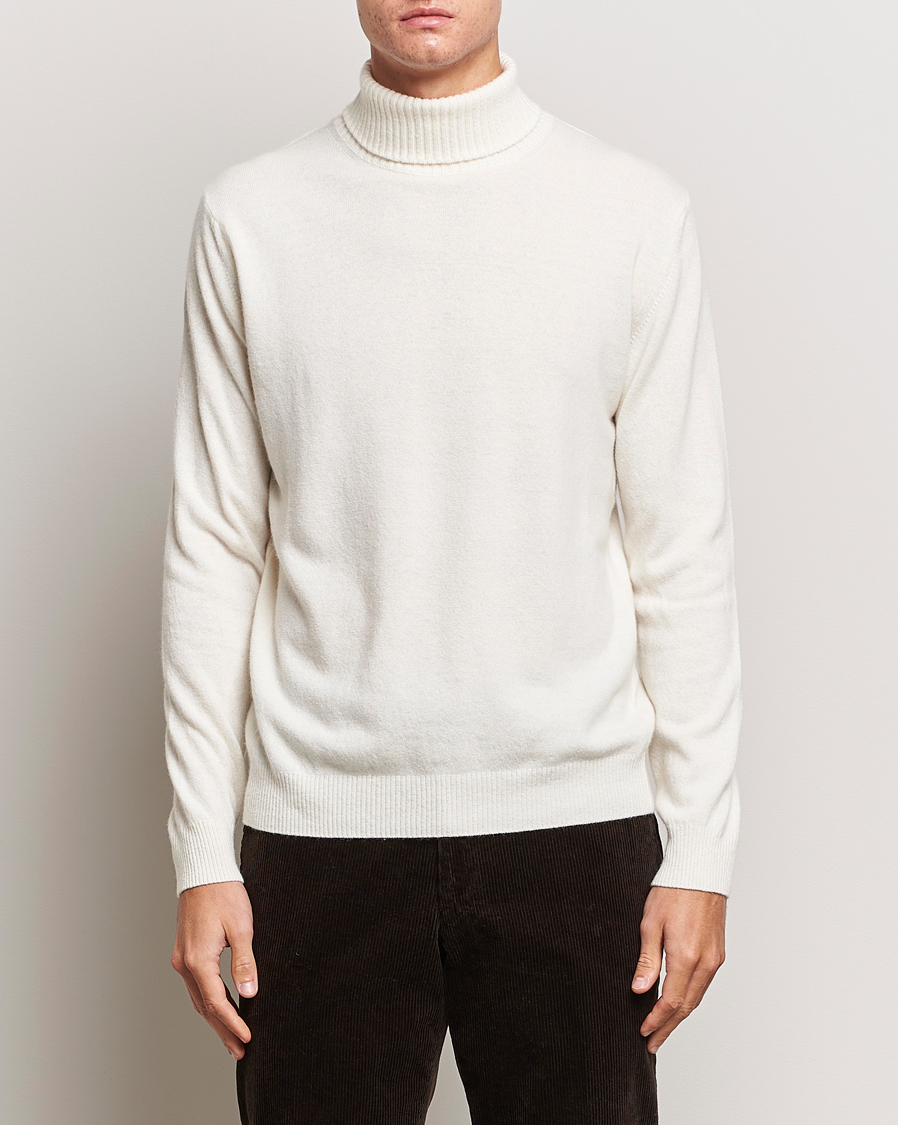 Herren | Pullover | Oscar Jacobson | Salim Wool/Cashmere Rollneck Creme