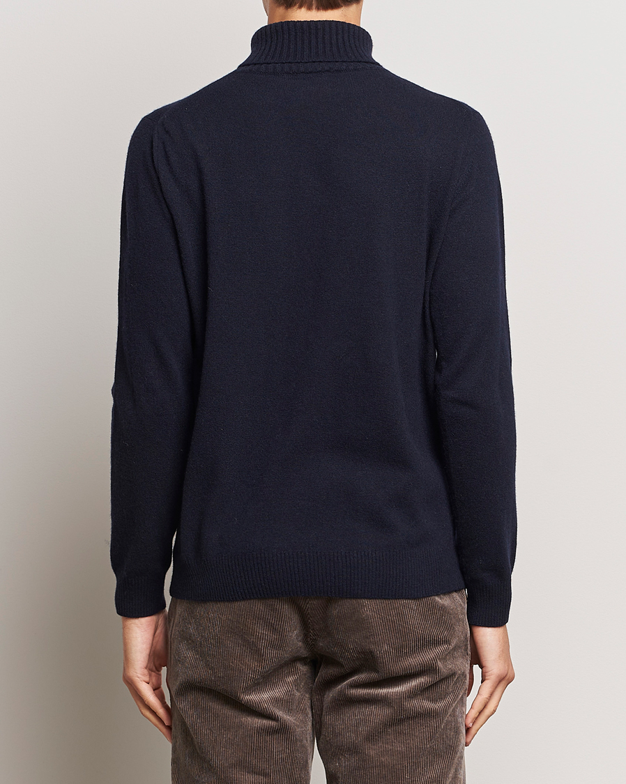 Herren | Pullover | Oscar Jacobson | Salim Wool/Cashmere Rollneck Navy