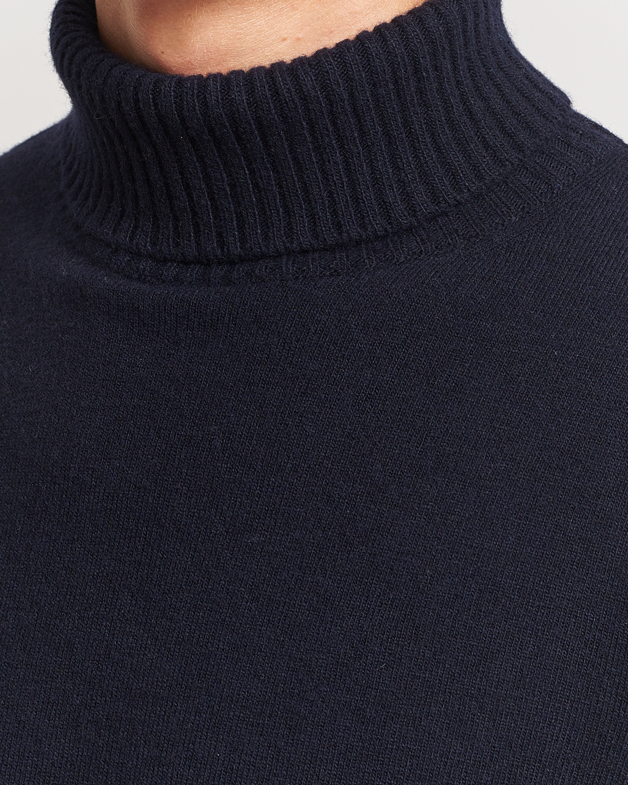 Herren | Pullover | Oscar Jacobson | Salim Wool/Cashmere Rollneck Navy