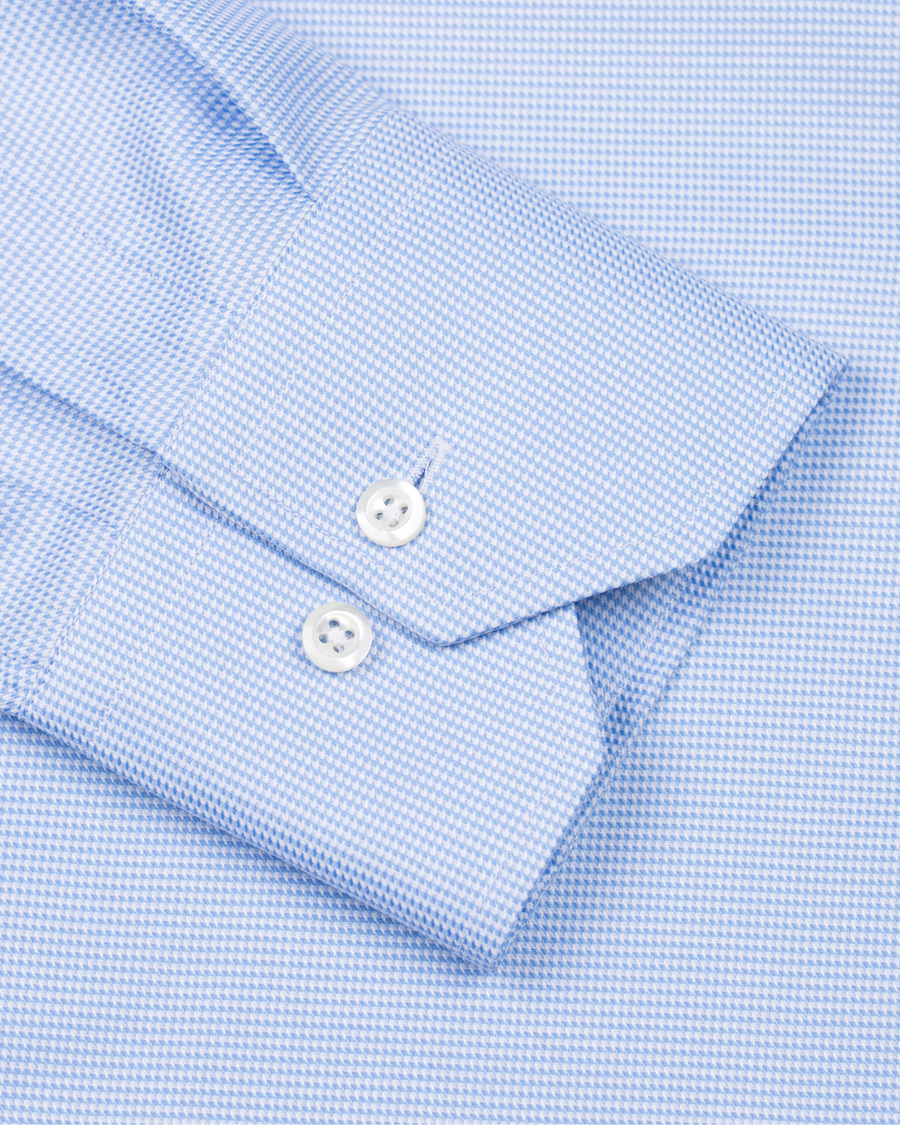Herren | Hemden | Stenströms | Slimline Houndstooth Shirt Blue