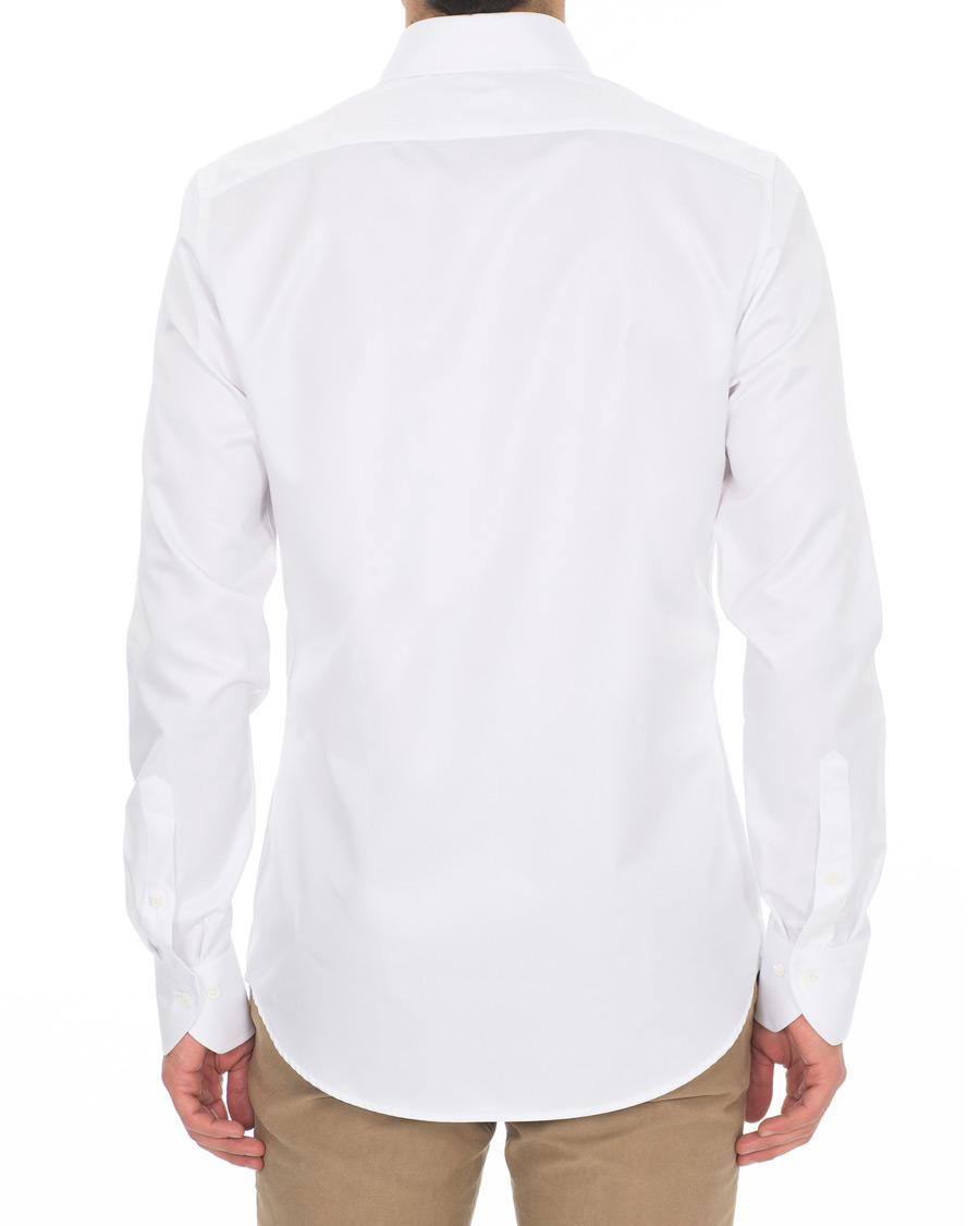 Herren | Hemden | Stenströms | Slimline Extreme Cut Away Shirt White