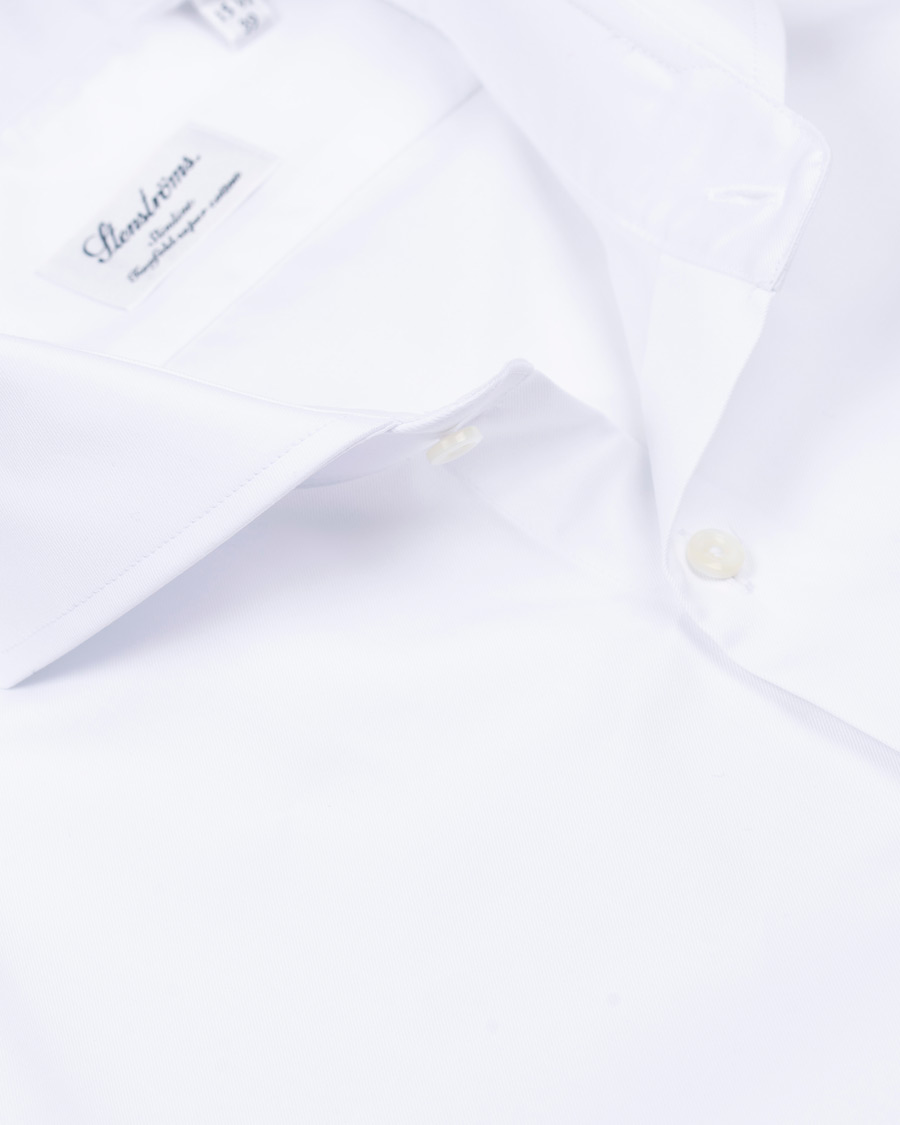 Herren | Hemden | Stenströms | Slimline Extreme Cut Away Shirt White