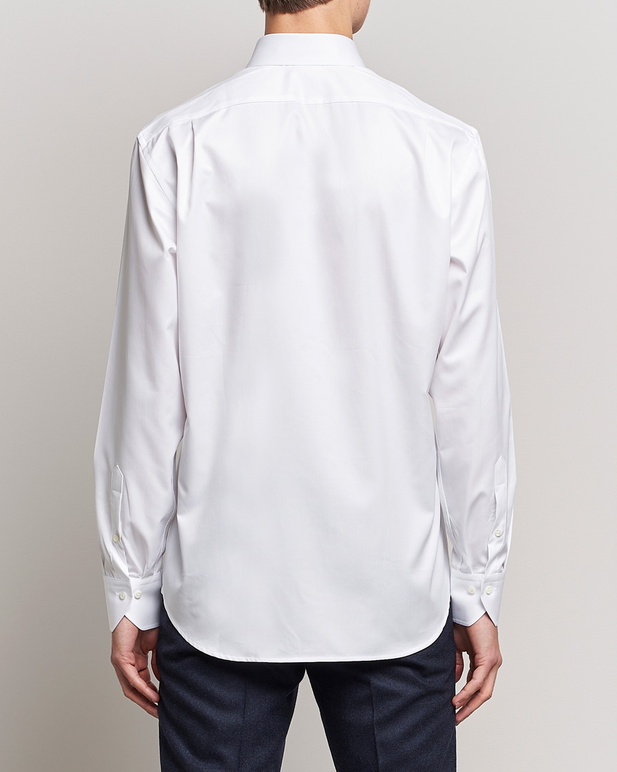 Herren | Hemden | Stenströms | Fitted Body Extreme Cut Away Shirt White