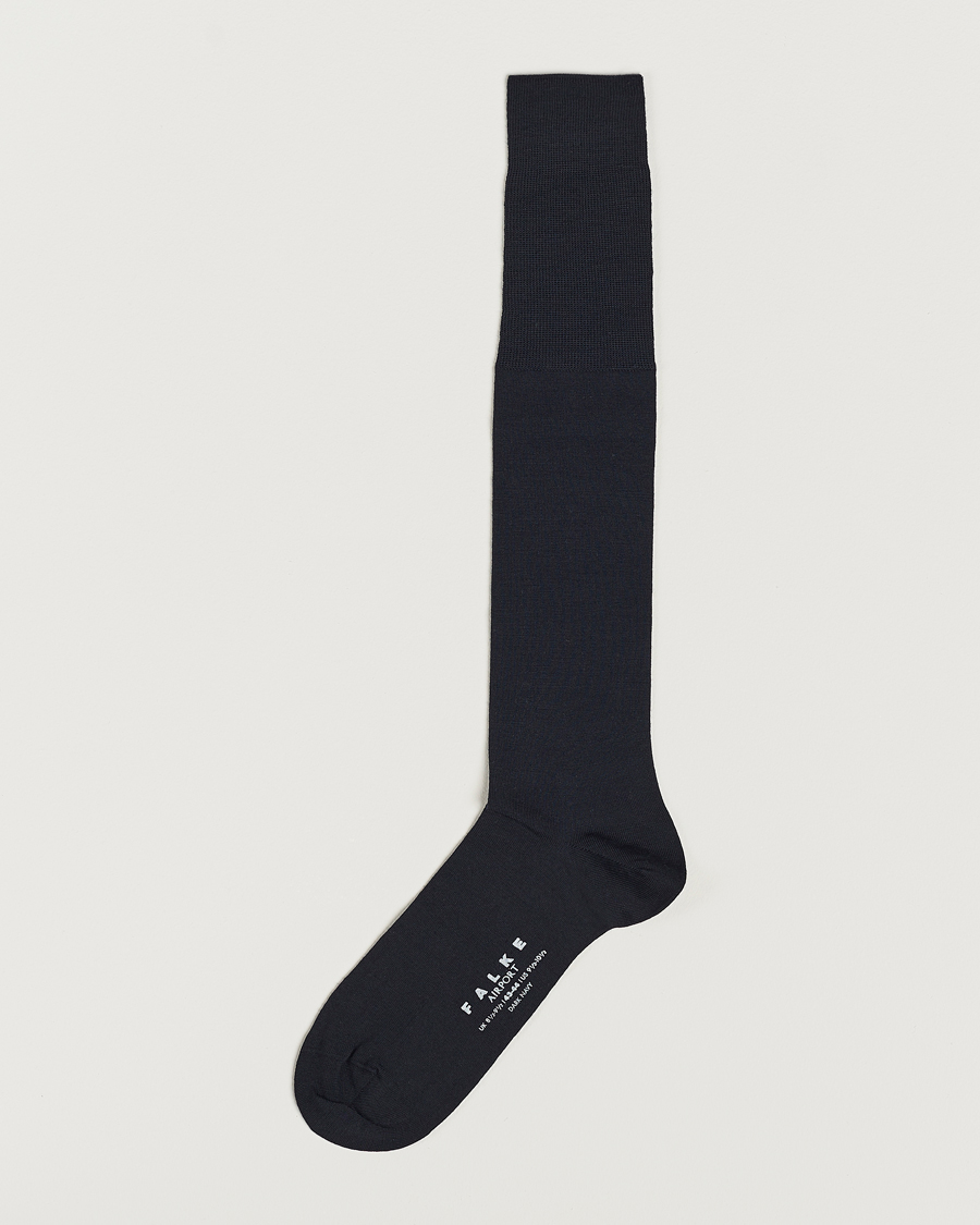 Herren | Unterwäsche | Falke | Airport Knee Socks Dark Navy