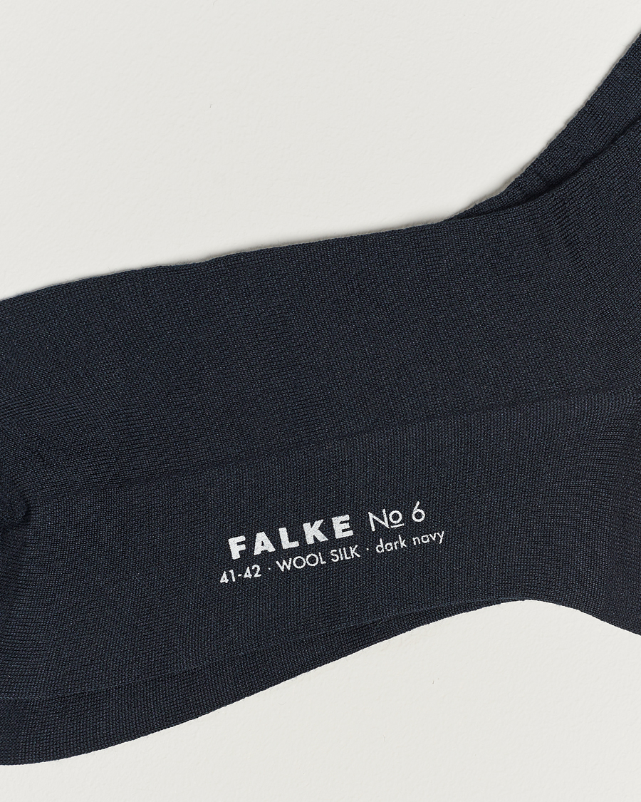 Herr |  |  | Falke No. 6 Finest Merino & Silk Socks Dark Navy