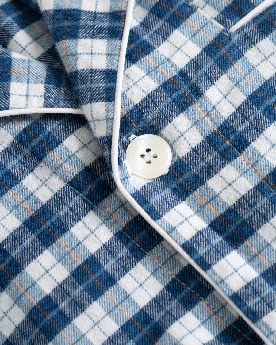 Herren | Unterwäsche | Gant | Flannel Pyjama Set Eggshell