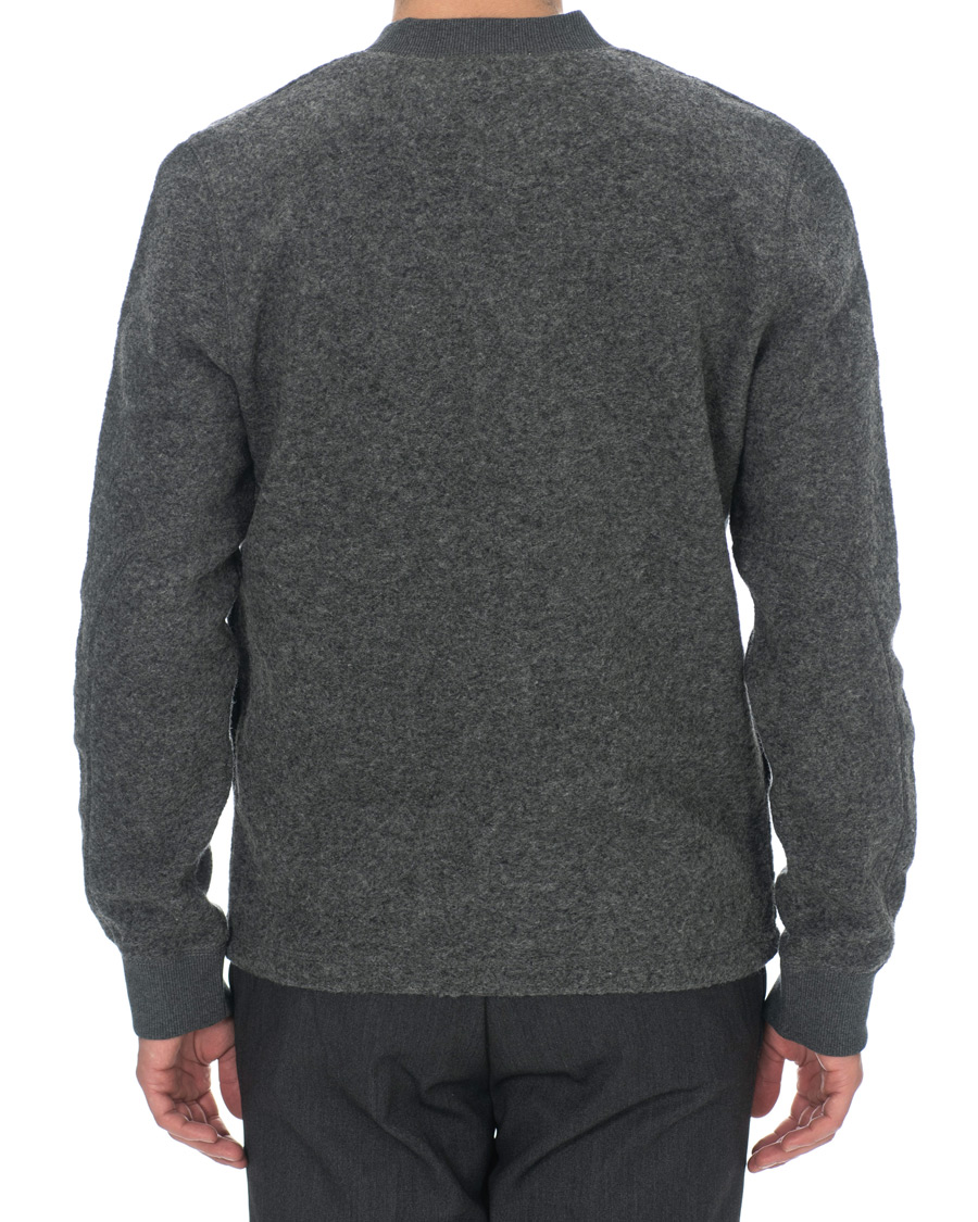 Herren | Pullover | Samsøe Samsøe | Samsøe & Samsøe Allaro Full Zip Wool Cardigan Dark Grey Melange