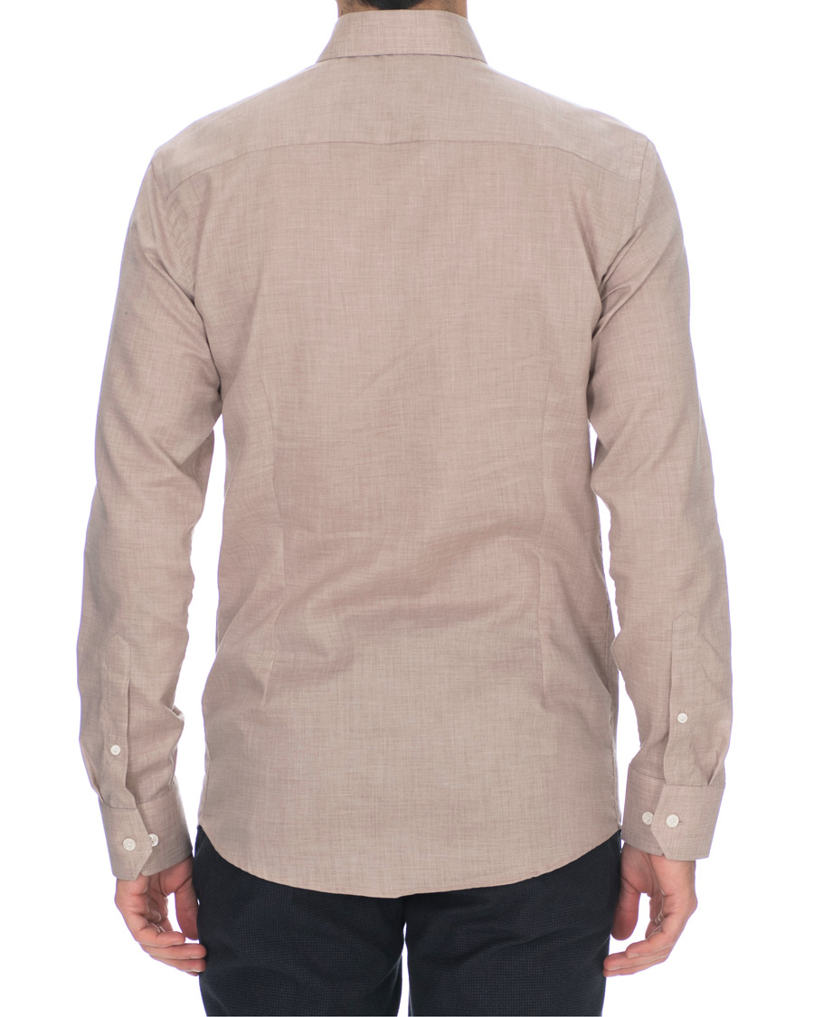 Herren | Hemden | Eton | Slim Fit Lightweight Flannel Shirt Sand