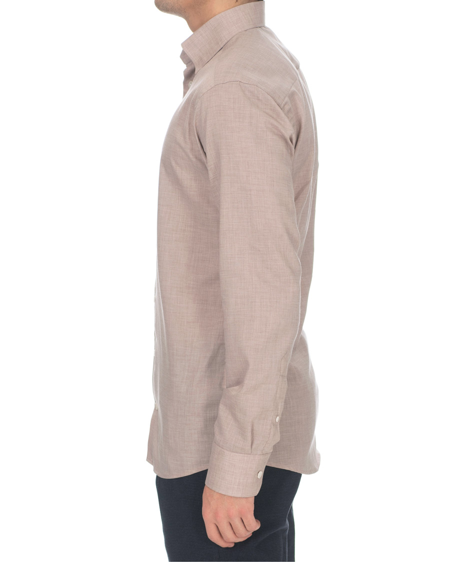 Herren | Hemden | Eton | Slim Fit Lightweight Flannel Shirt Sand