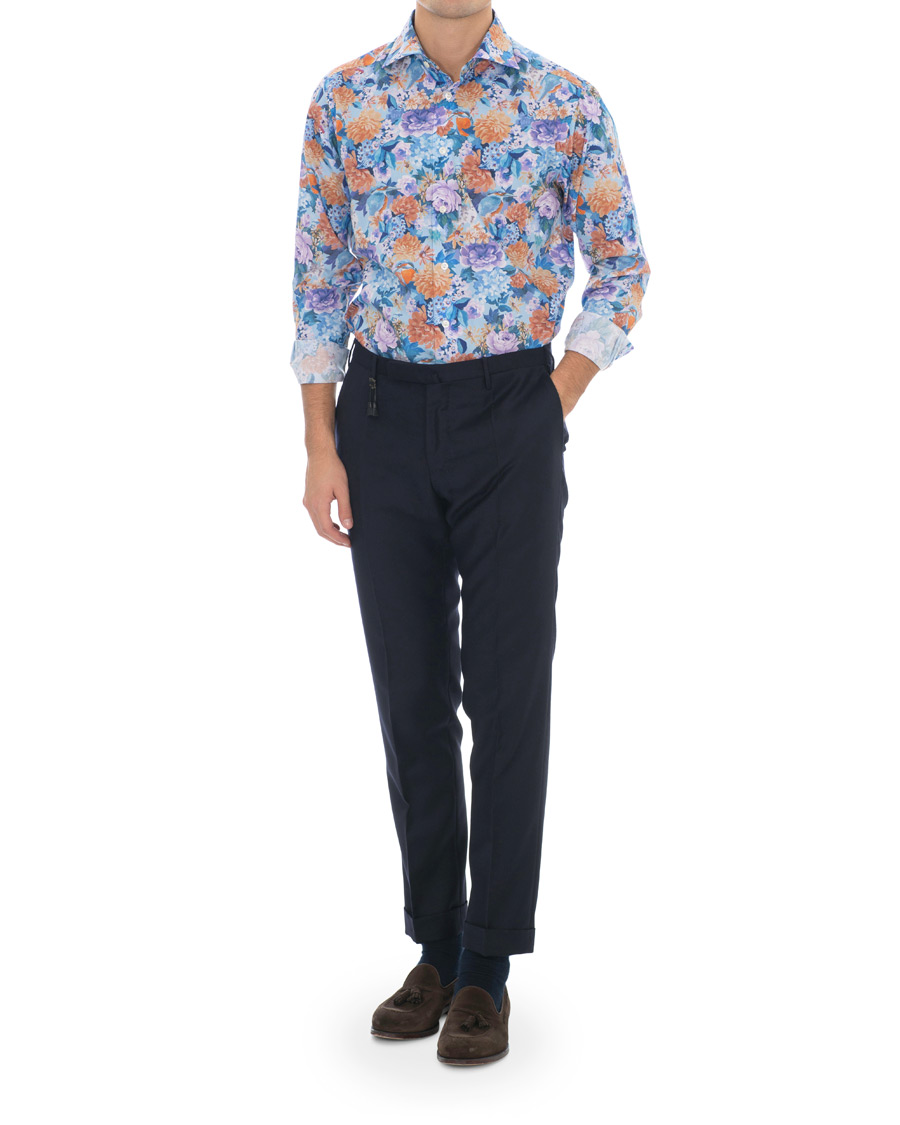 Herren | Hemden | Eton | Slim Fit Floral Print Cut Away Shirt Multi